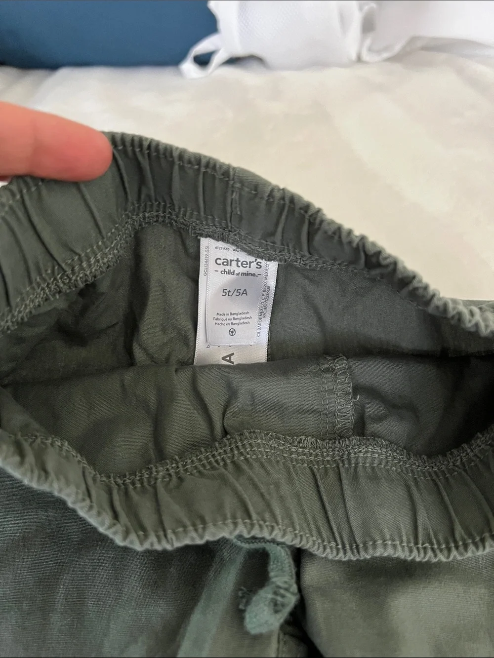 Carter's Olive Green Cargo Jogger Pants